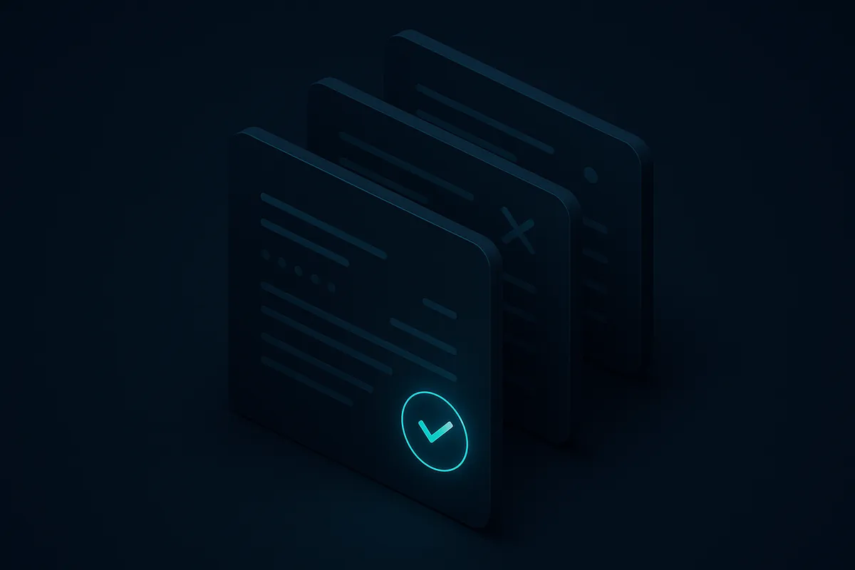 PCM approval queue with suggested actions
